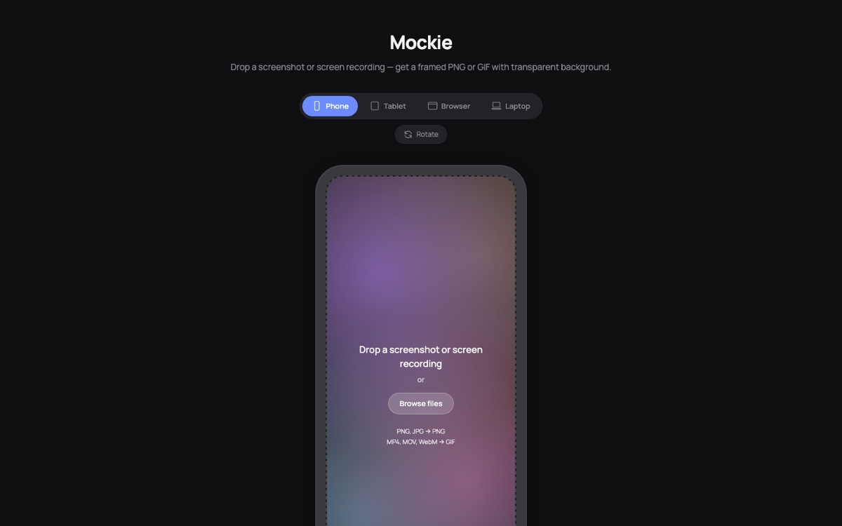 Mockie mockup tool