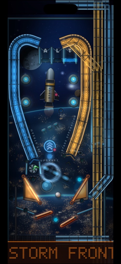 Tower Pinball, the upper atmosphere floor